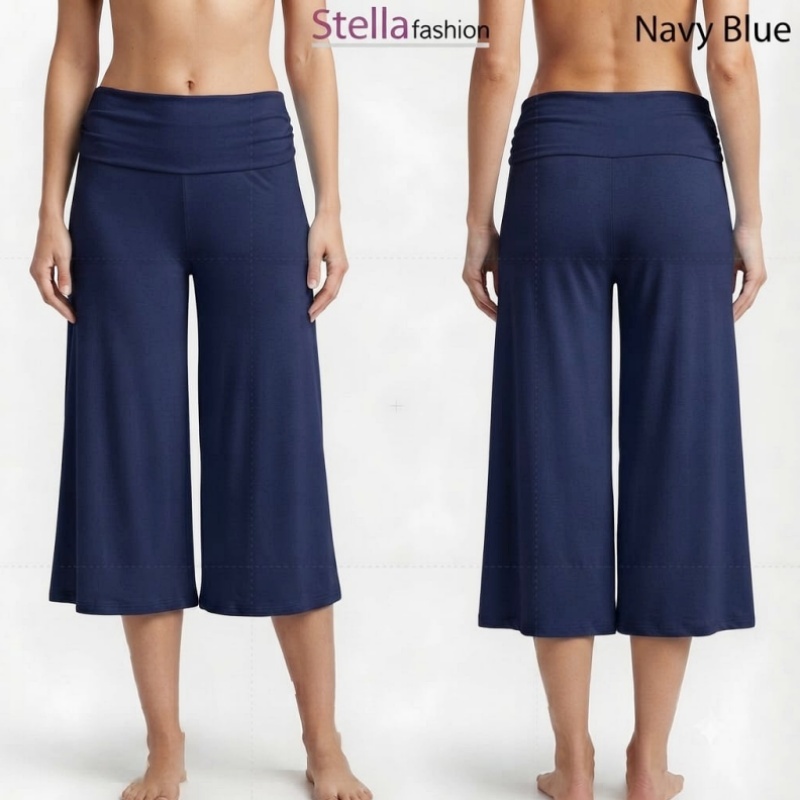 [Stella Fashion] Modal Lady Pant Skirt Palazzo Cooling Soft and Comfortable Elastic, Bamboo Fibre Muslimah Pants Plus size