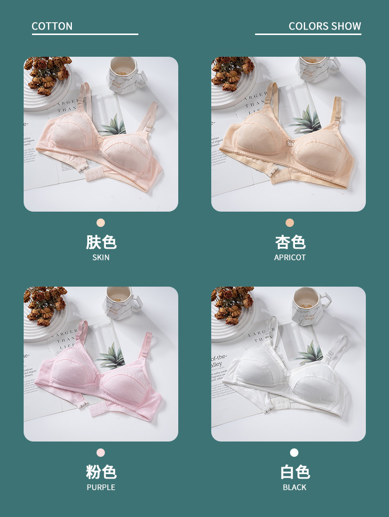 [Stella Fashion] Comfort Wireless Bra for Elderly Women | Soft Cotton Full Cup | Easy Wear & Support