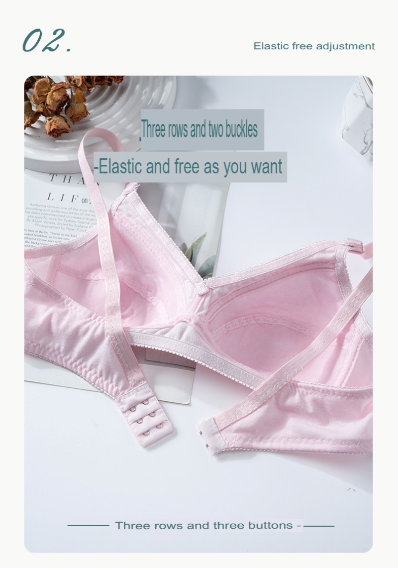 [Stella Fashion] Comfort Wireless Bra for Elderly Women | Soft Cotton Full Cup | Easy Wear & Support