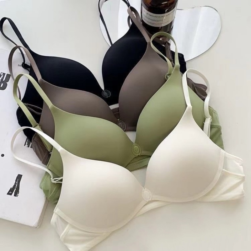 Stella Fashion Women's Seamless Padded Bra | Wireless Underwear | Push Up Comfort Bra | Basic Solid Color | Everyday Lingerie 