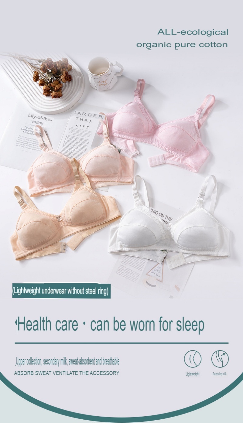 [Stella Fashion] Comfort Wireless Bra for Elderly Women | Soft Cotton Full Cup | Easy Wear & Support