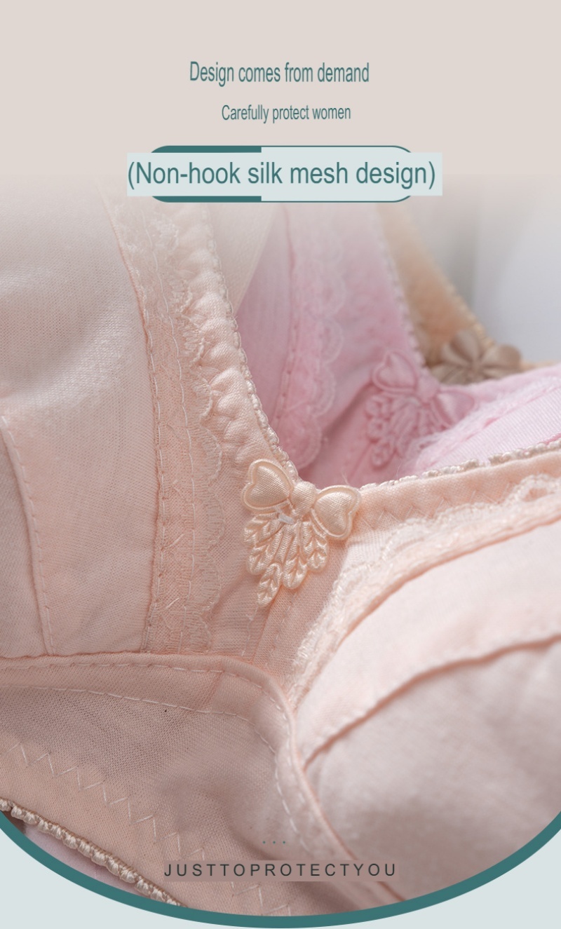 [Stella Fashion] Comfort Wireless Bra for Elderly Women | Soft Cotton Full Cup | Easy Wear & Support