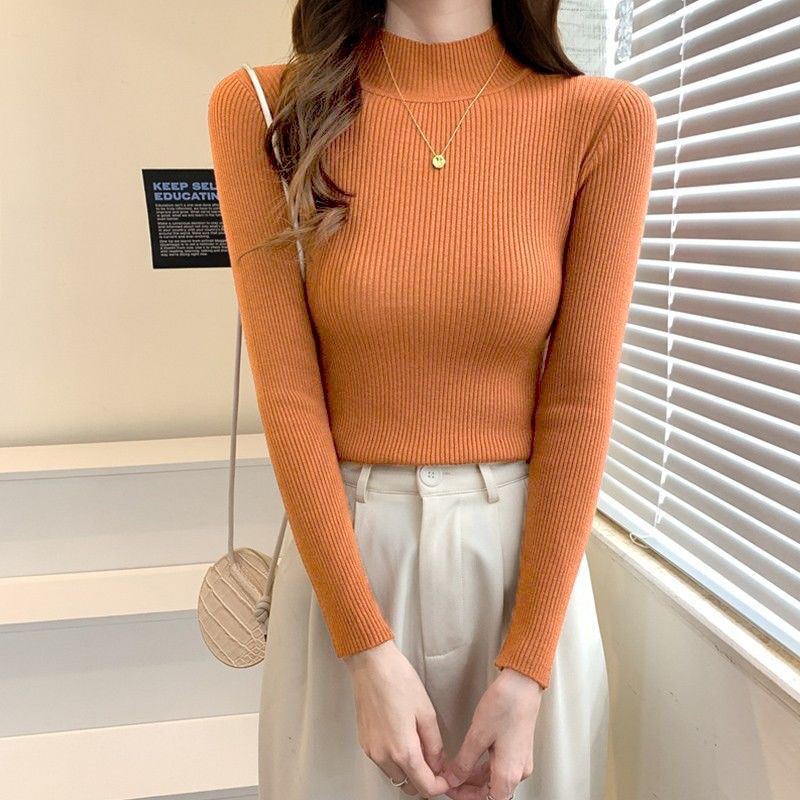 Stella Women's Turtleneck Long Sleeve Casual Bottoming Shirt Autumn An