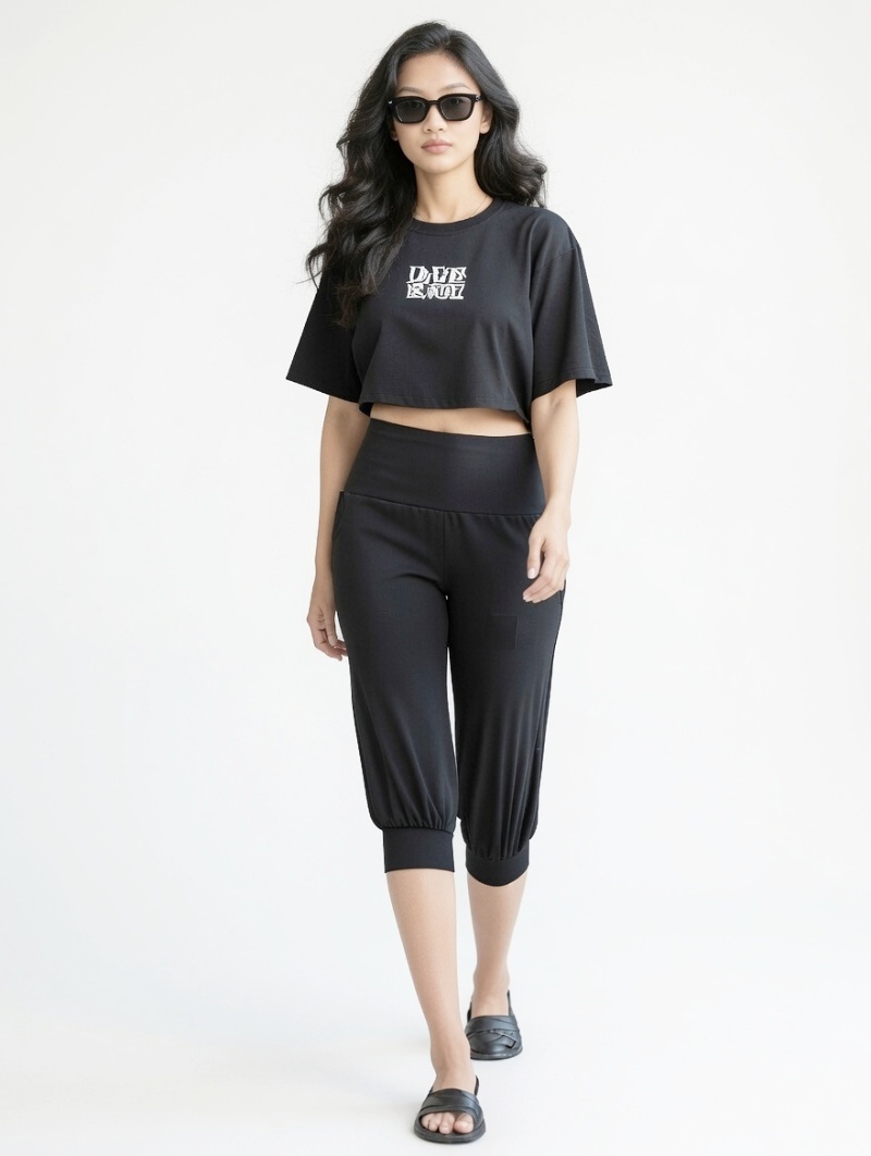 Stella Fashion MODAL Women 3/4 Alibaba Pant  Plus Size Muslimah Pants With Pockets