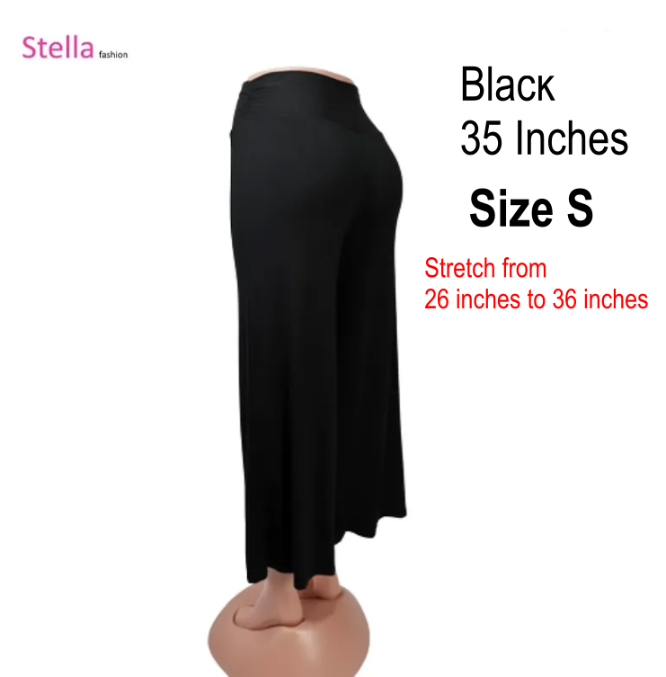 Stella Fashion Ready Stock  Long Pants Muslimah Wear Ladies Long Pant Skirt  Palazzo Pants Plus Size