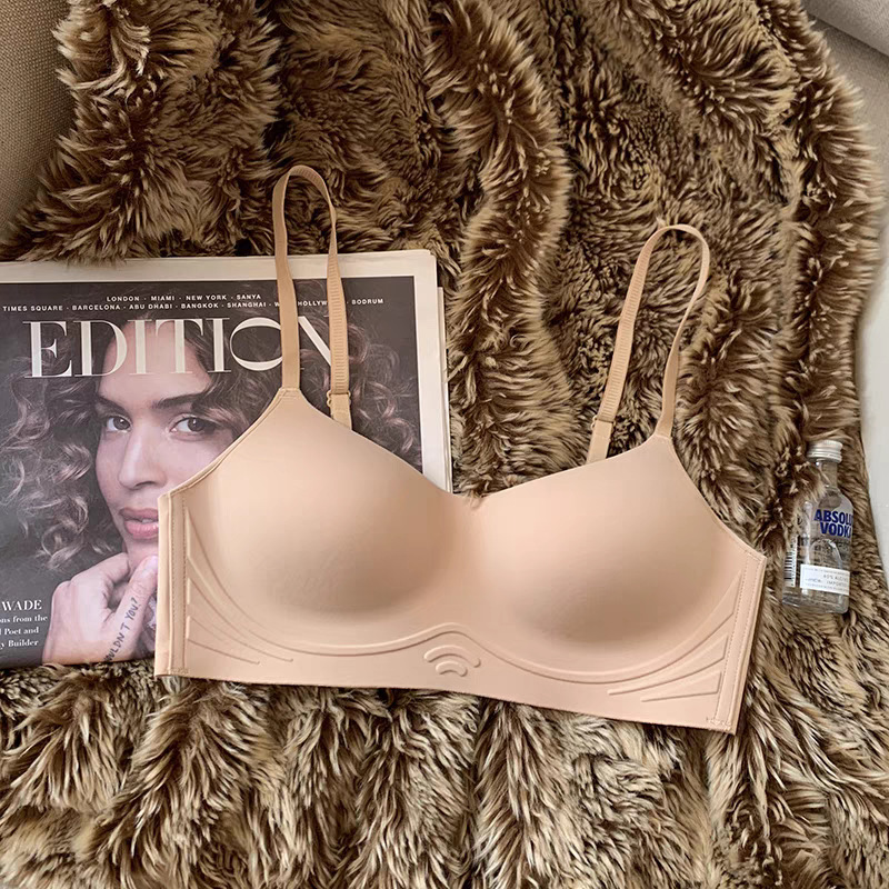 Stella Fashion Seamless Underwear Women's Small Chest Push Up Bra No Steel Ring Bra Ladies Underwear With Padded .