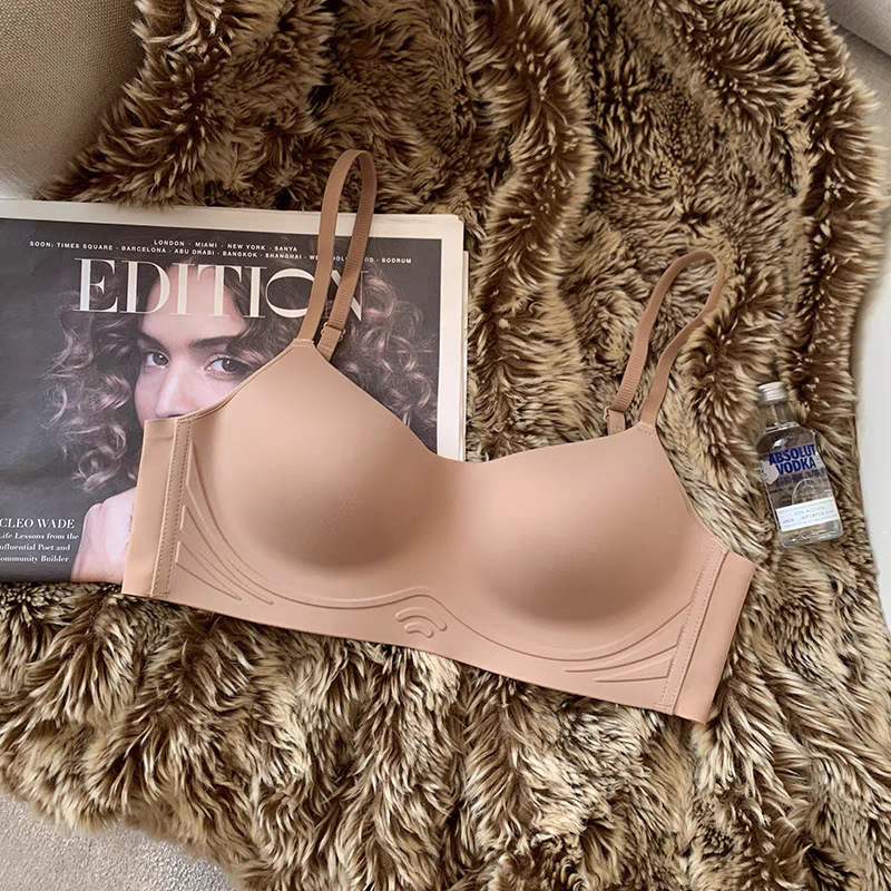 Stella Fashion Seamless Underwear Women's Small Chest Push Up Bra No Steel Ring Bra Ladies Underwear With Padded .