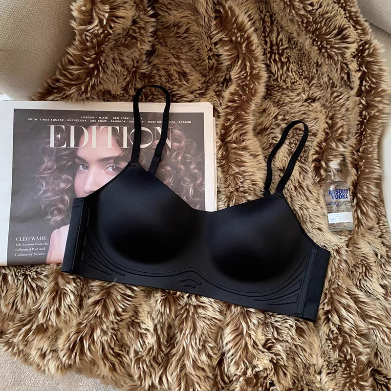 Stella Fashion Seamless Underwear Women's Small Chest Push Up Bra No Steel Ring Bra Ladies Underwear With Padded .