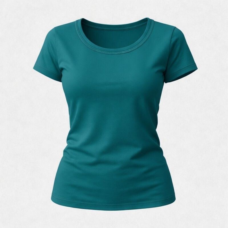 Stella Fashion Women Plus Size Short Sleeved Modal Bamboo fiber T-Shirt Round Neck Slim Casual Solid Color T-shirt