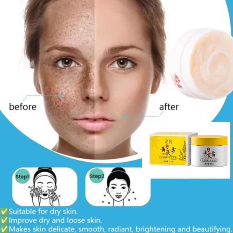 黄芪霜 Anti Aging Astragalus Cream Anti Wrinkle Moisturizing Lifting Firming Face Fine Lines Whitening Anti Puffiness Skin Care