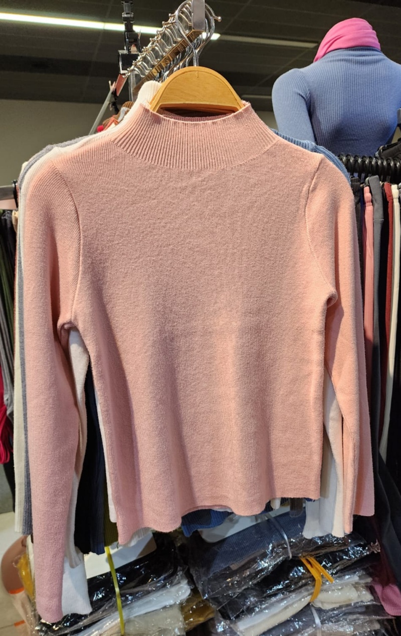 Stella Fashion Knitwear Women's Half-Turtleneck Bottoming Shirt versatile Long Sleeve Slim Fit Sweater -Stella's Fashion