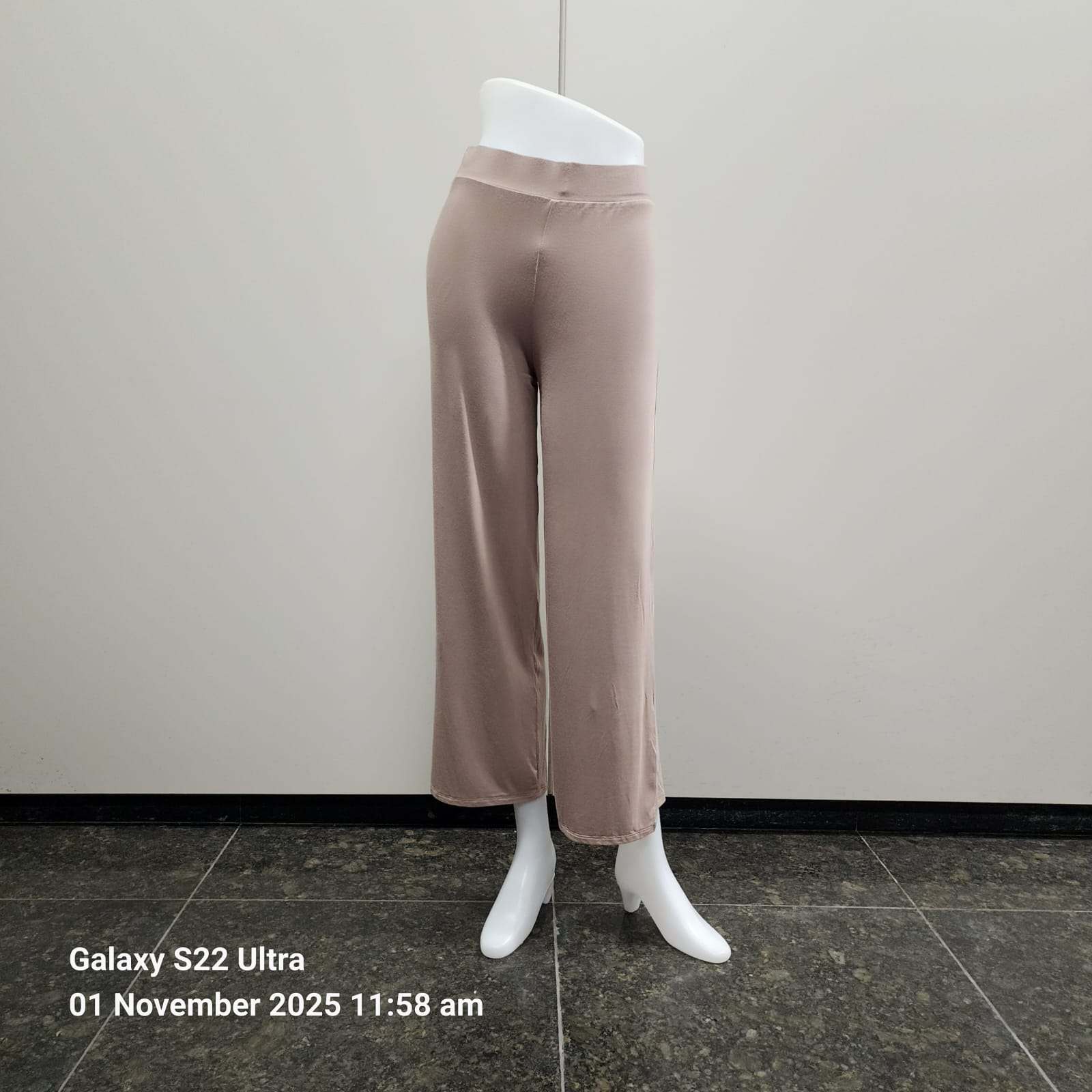 Stella Fashion Women's Elastic Straight Long Pants Seluar panjang perempuan