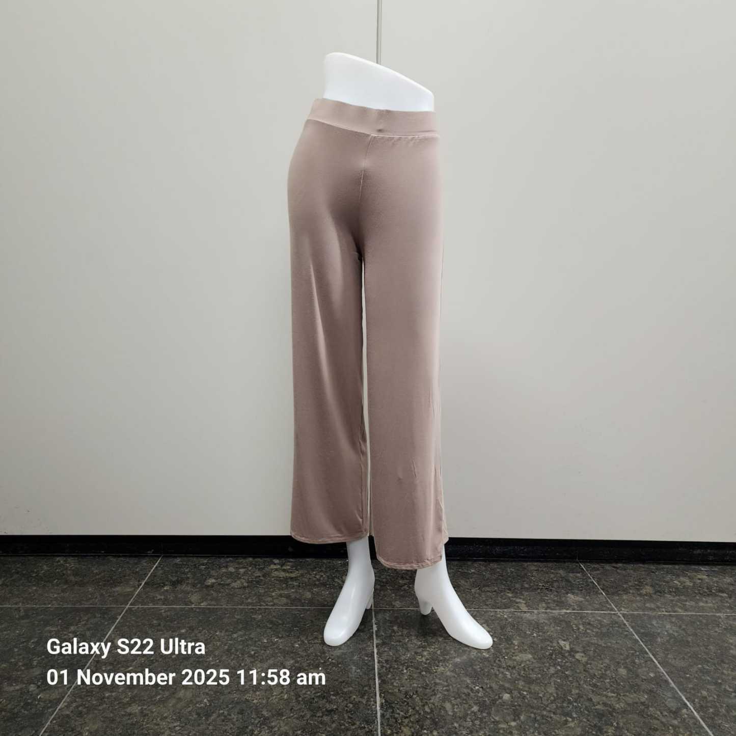 Stella Fashion Women's Elastic Straight Long Pants Seluar panjang perempuan