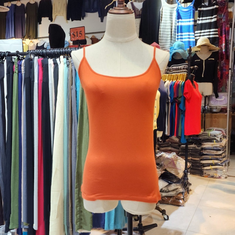 [STELLA FASHION]  U-Back Spaghetti Strape Tank Tops  Korea  MODAL + Spandex  Women Plus size Camisoles  M -XL Tanks Tops