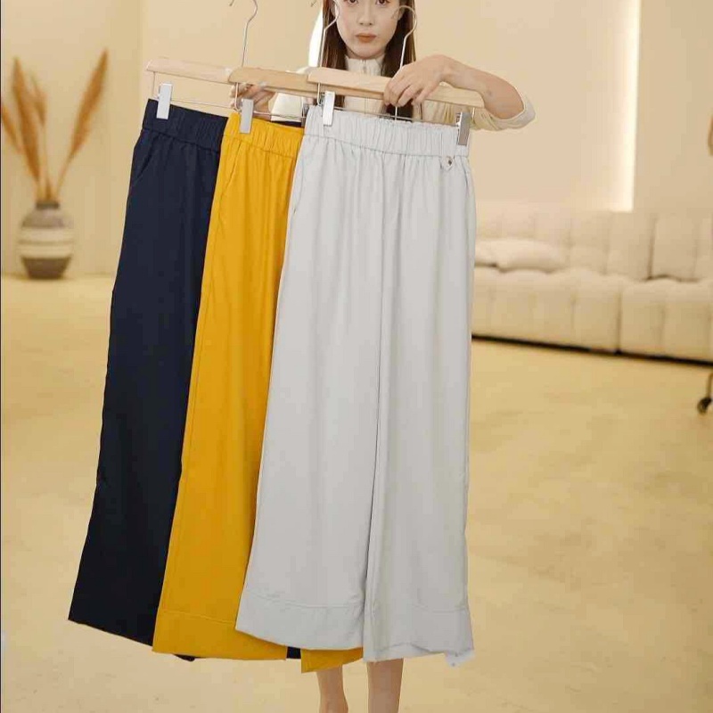 Stella Fashion Women’s High Waist Cropped Wide-Leg Pants | Cooling & Lightweight | Flattering Fit | Office Casual