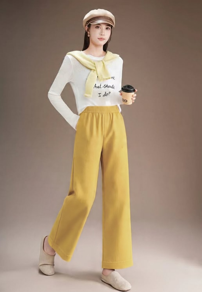 Stella Fashion Women’s High Waist Cropped Wide-Leg Pants | Cooling & Lightweight | Flattering Fit | Office Casual