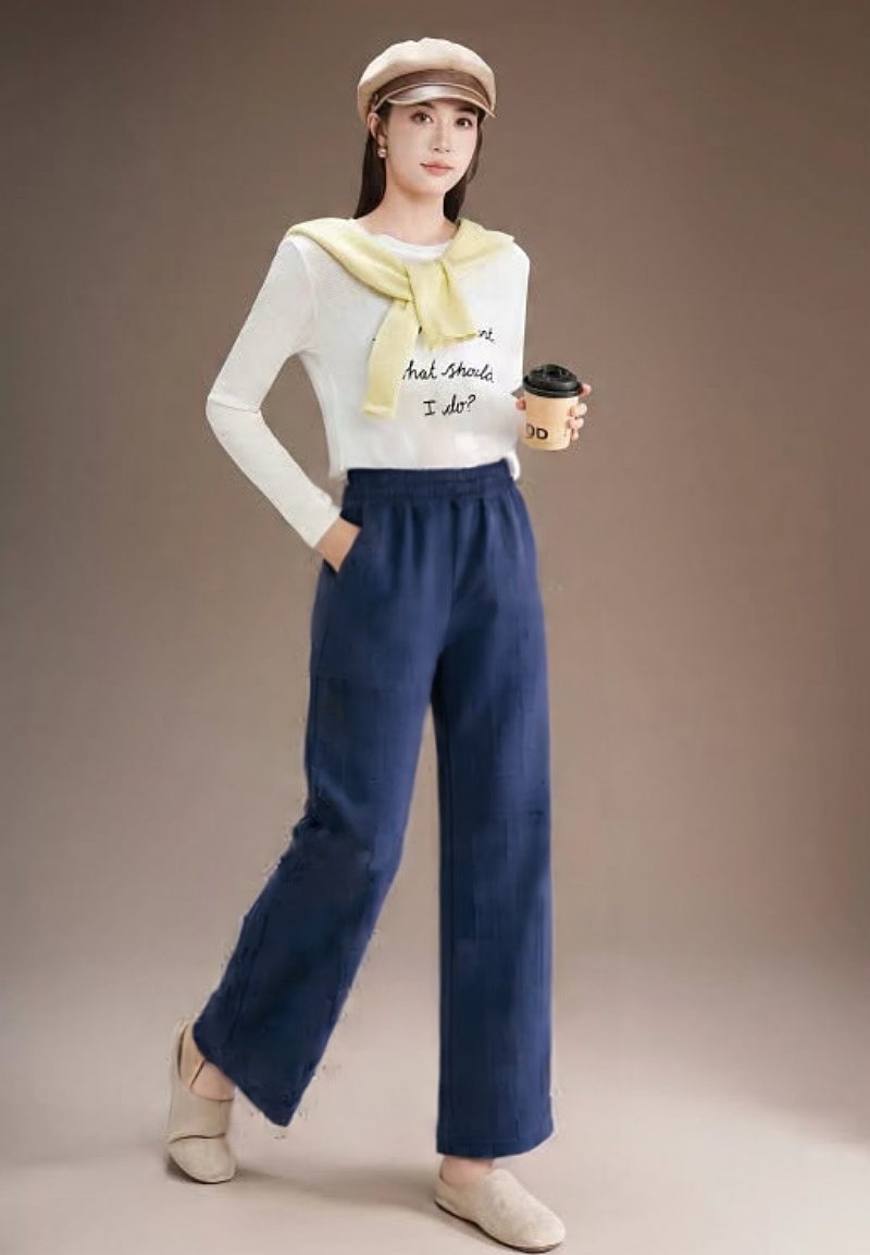 Stella Fashion Women’s High Waist Cropped Wide-Leg Pants | Cooling & Lightweight | Flattering Fit | Office Casual