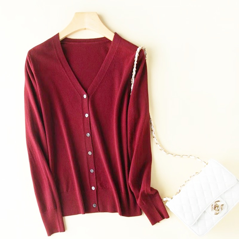 [Stella Fashion] Long Sleeve Cardigan for Ladies Working in the aircon Room 95% Cotton