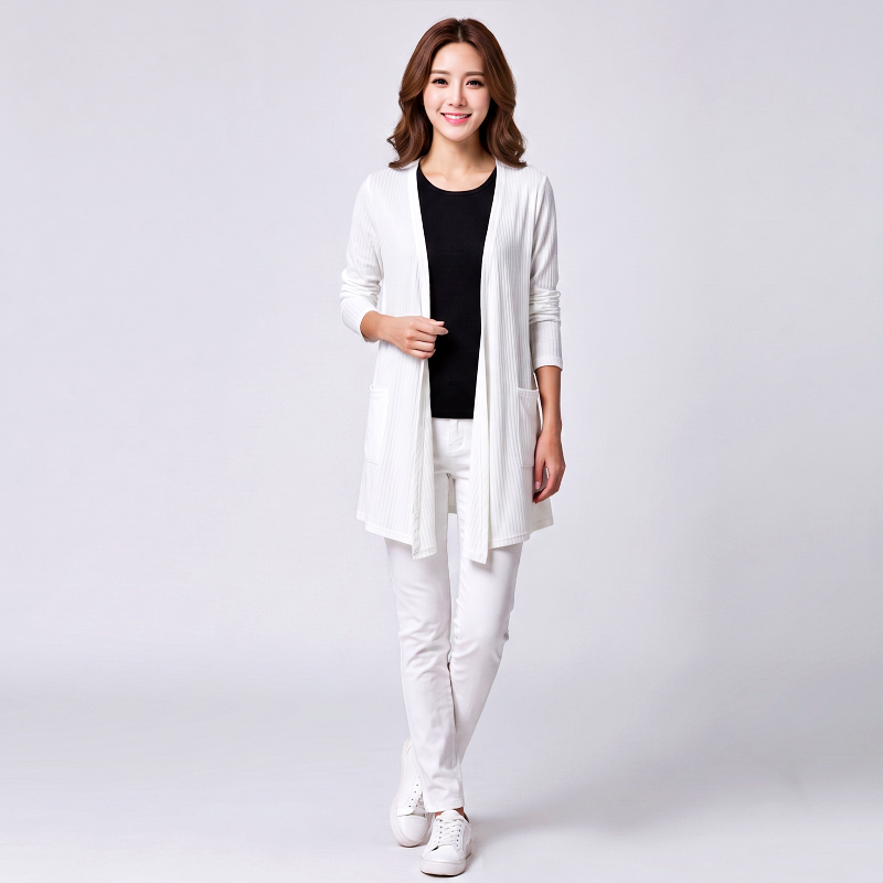[Stella Fashion] READY STOCK  Women's Cotton Long Sleeve Cardigan Plain color Suncreen Modal Very soft and Comfortable
