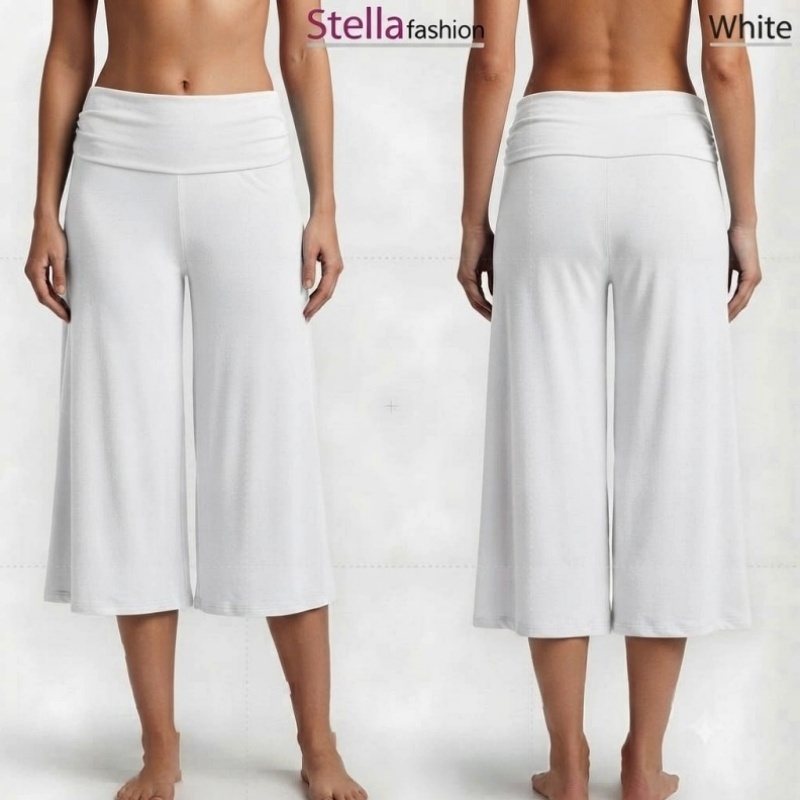 [Stella Fashion] Modal Lady Pant Skirt Palazzo Cooling Soft and Comfortable Elastic, Bamboo Fibre Muslimah Pants Plus size