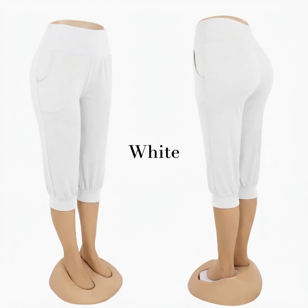 Stella Fashion MODAL Women 3/4 Alibaba Pant  Plus Size Muslimah Pants With Pockets