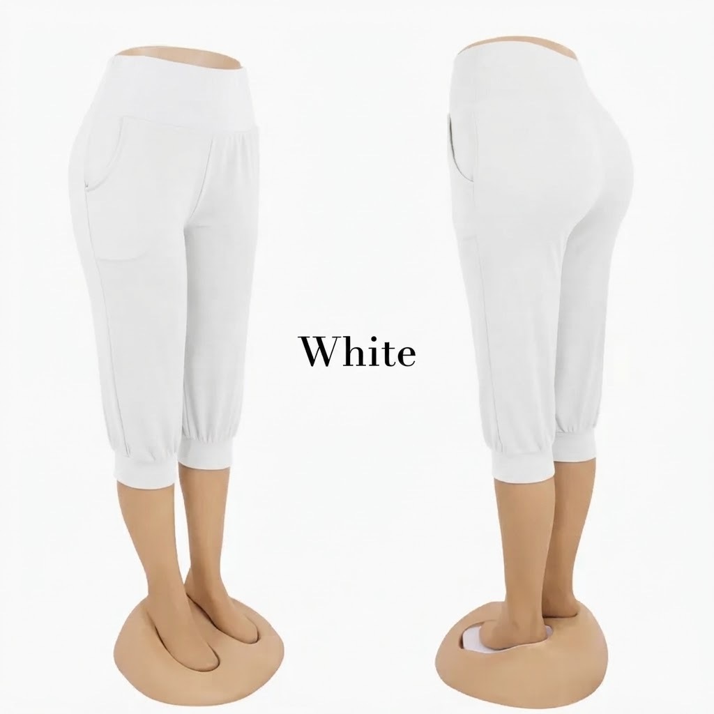 Stella Fashion MODAL Women 3/4 Alibaba Pant  Plus Size Muslimah Pants With Pockets