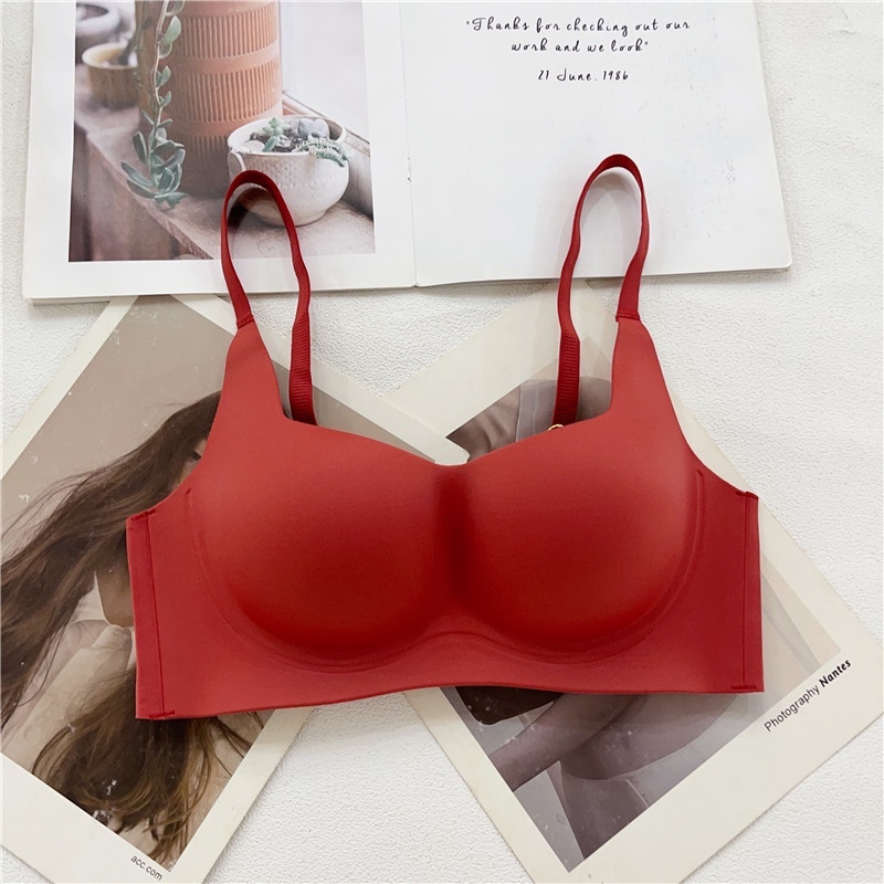 Stella Fashion Women Push Up Lingerie Youth Girl Seamless Bra Anti Sag