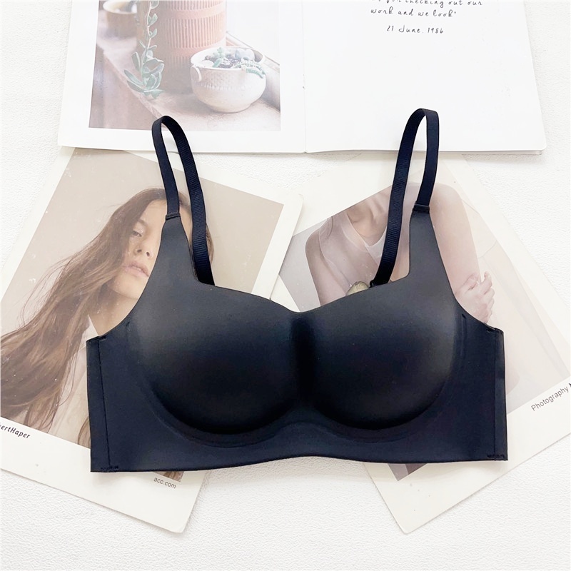 Stella Fashion Women Push Up Lingerie Youth Girl Seamless Bra Anti Sagging Wireless Female Bralette S-XL Simplicity Solid Color