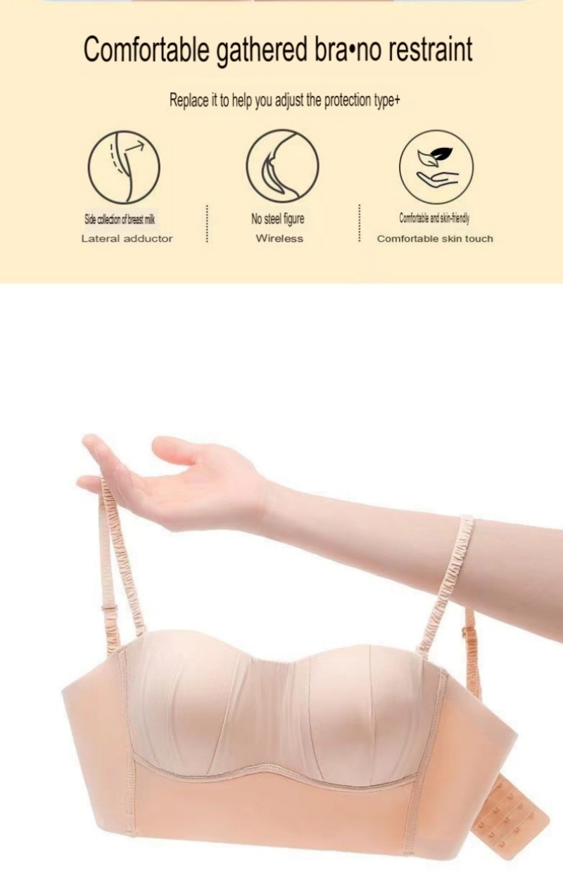 Stella Fashion Tube Top Wrap Breast Underwear 32-38AB Women Solt Bra Small Chest Push up Youth Girl lingerie Thin Sponge wireless Bra