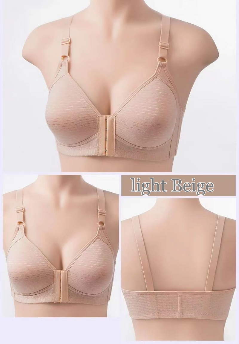 [Stella Fashion] Front Buckle Bra (36BC- 44BC ) Mother Underwear Non-Wired Plus Size Thin Cup Push Up Sport Bra-Stella's Fashion