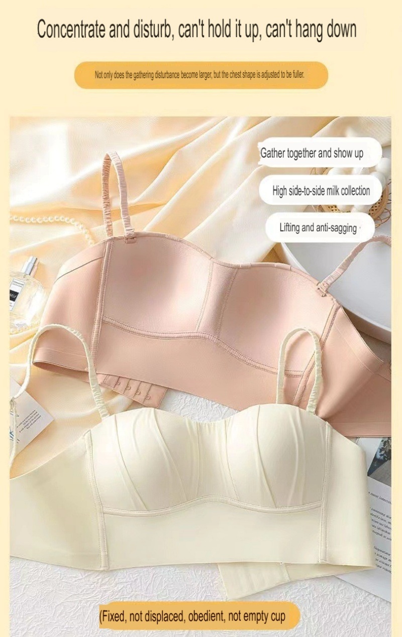 Stella Fashion Tube Top Wrap Breast Underwear 32-38AB Women Solt Bra Small Chest Push up Youth Girl lingerie Thin Sponge wireless Bra