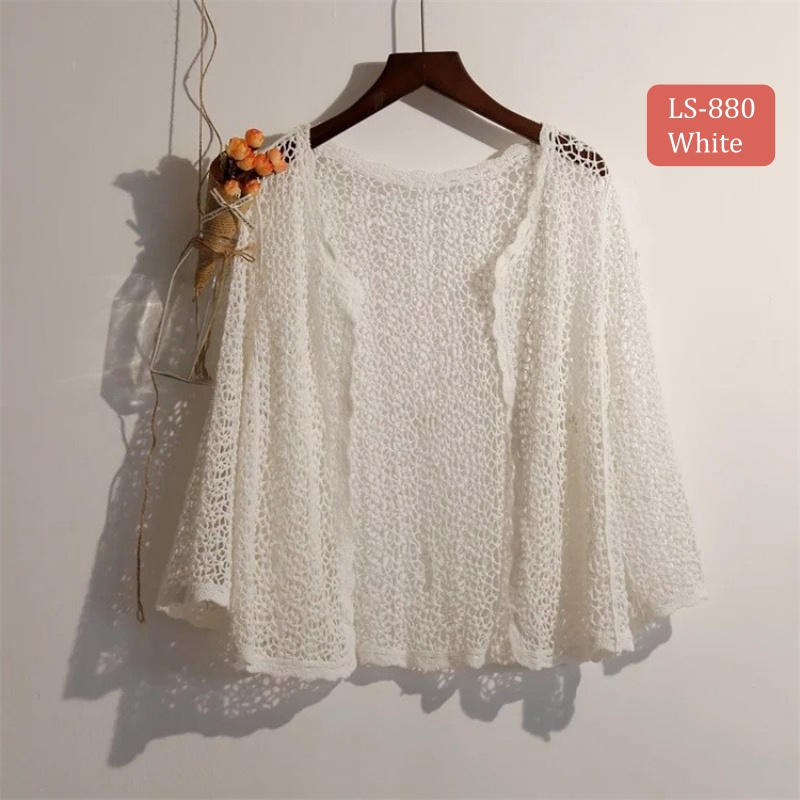 Stella Fashion Knitted Sunscreen Cardigan Thin Style Women Loose Outer
