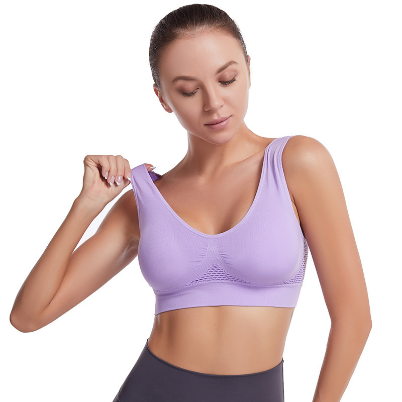 Women Plus Size Bralette lady seamless sports bra Yoga suits Yoga bra running sport bra size besar bra perempuan-Stella's Fashion
