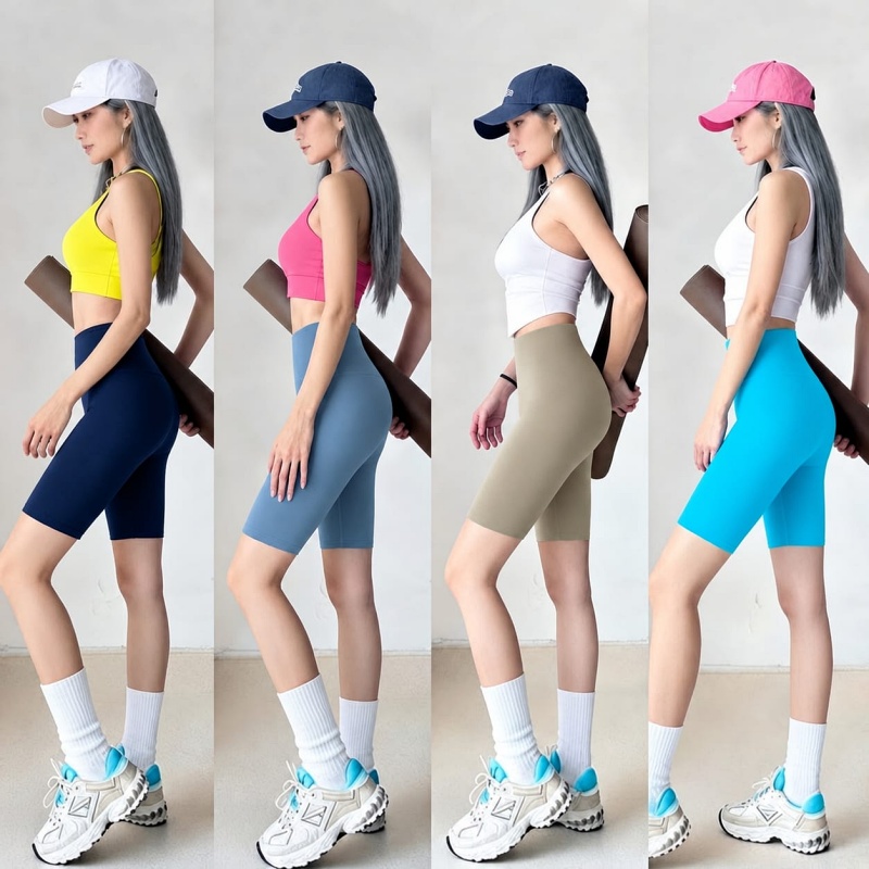 Stella Fashion High Waist Modal Cropped Leggings Half Length Safety Pants Leggings Women Plus Size Slimming Middle Pants