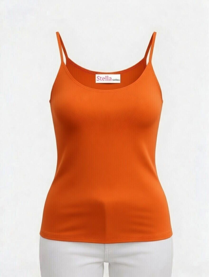 [STELLA FASHION] U-Back Spaghetti Strape Tank Tops Korea MODAL + Spand