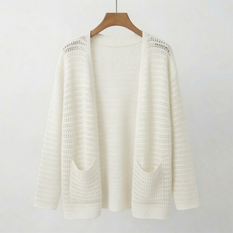 [Stella Fashion] Women's hallow sun protection sweater women thin sling knitted cardigan