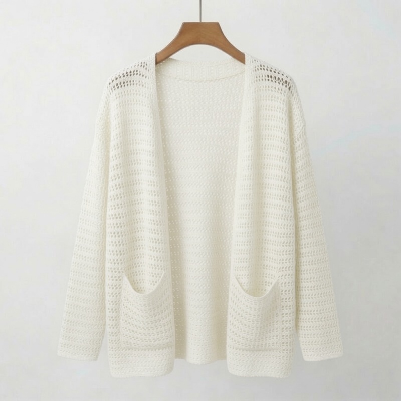 [Stella Fashion] Women's hallow sun protection sweater women thin sling knitted cardigan