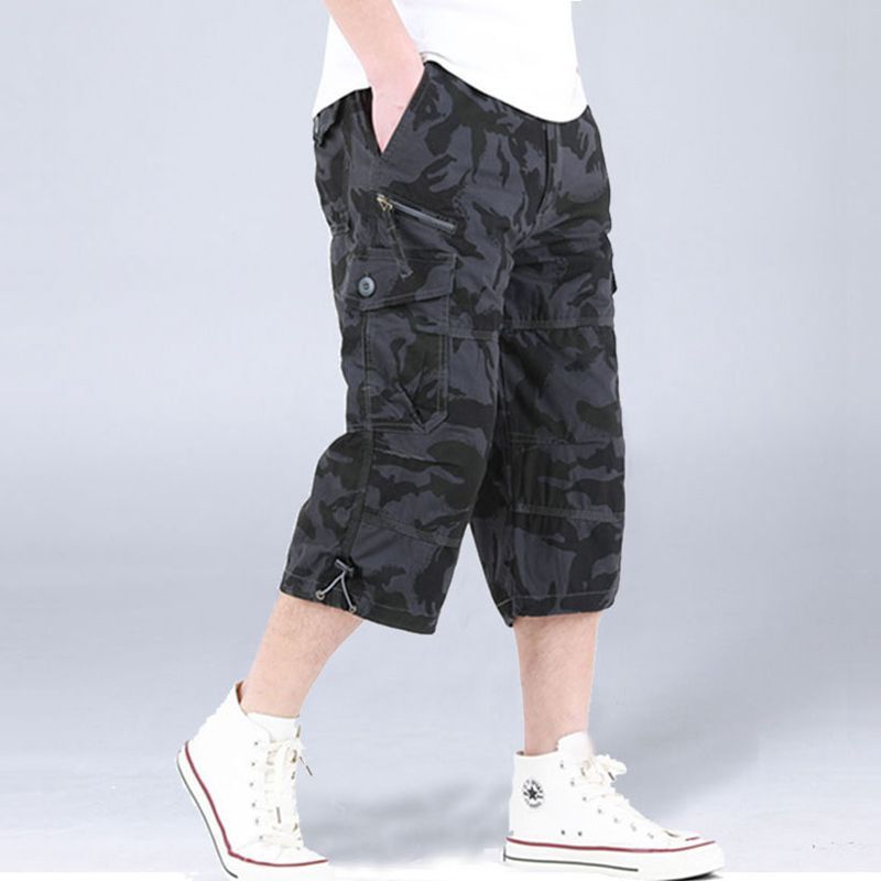 Stella Fashion Cargo Pants Men Straight Cut 3/4 Bermuda Men
