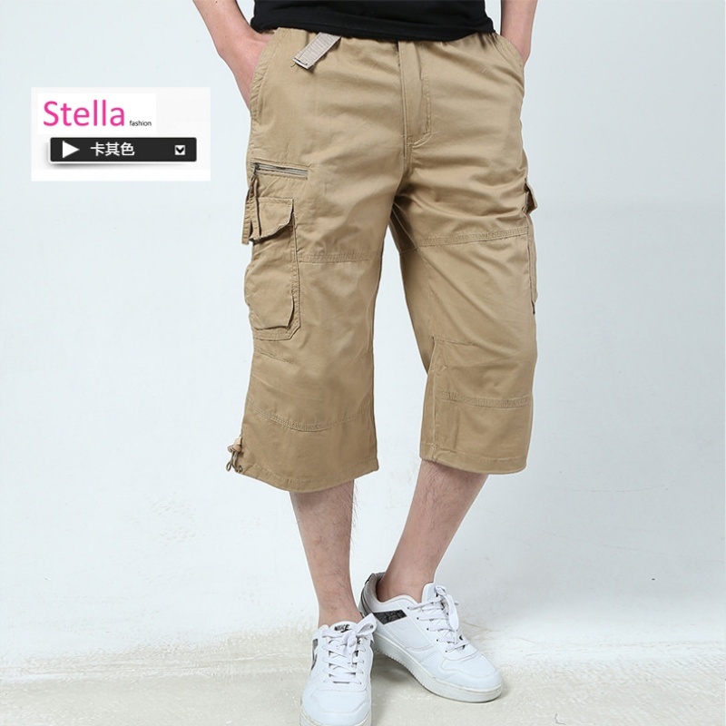 Stella Fashion Cargo Pants Men Straight Cut 3/4 Bermuda Men