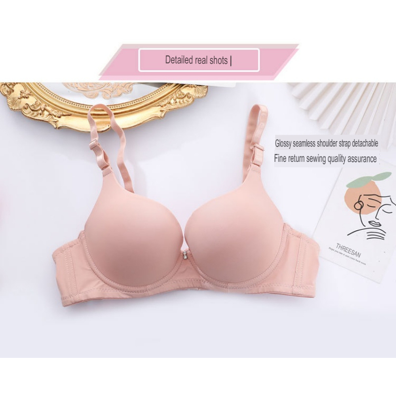 Stella Fashion Push Up Bra Small Breast 34-38 A B Cup Wired Seamless Bra 2 Hook Push Up Bra Ada Besi Bra