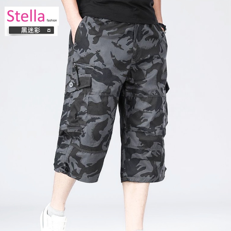 Stella Fashion Cargo Pants Men Straight Cut 3/4 Bermuda Men