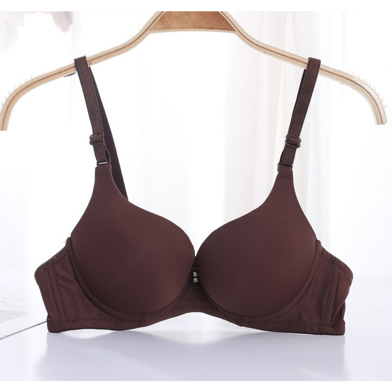 AYESHA STYLEUP'S ALMOND COLORED SMALL SIZED NON PADDED SEAMLESS PUSH UP AIRE  BRA / SPORT BRAHER