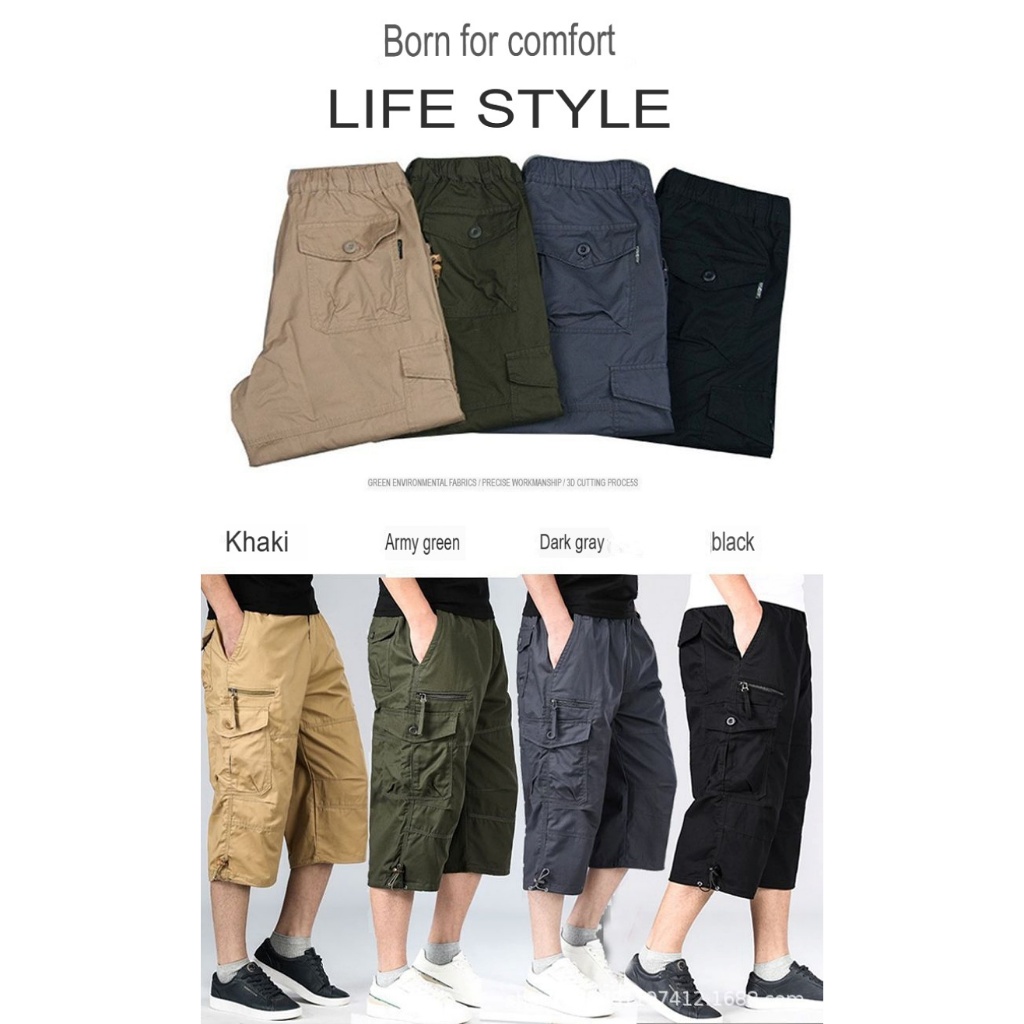 【BAON】[unisex] Horika Banding Bermuda Cargo Pants BAON】[unisex] Horika Banding Bermuda Cargo Pants (BAON