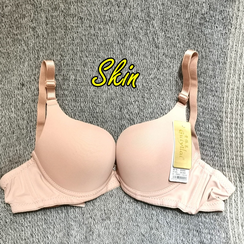 Stella Fashion Push Up Bra Small Breast 34-38 A B Cup Wired Seamless Bra 2 Hook Push Up Bra Ada Besi Bra