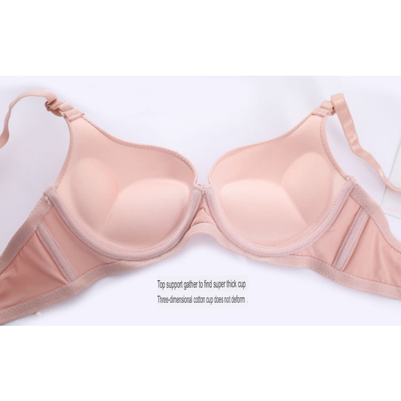 Stella Fashion Push Up Bra Small Breast 34-38 A B Cup Wired Seamless Bra 2 Hook Push Up Bra Ada Besi Bra
