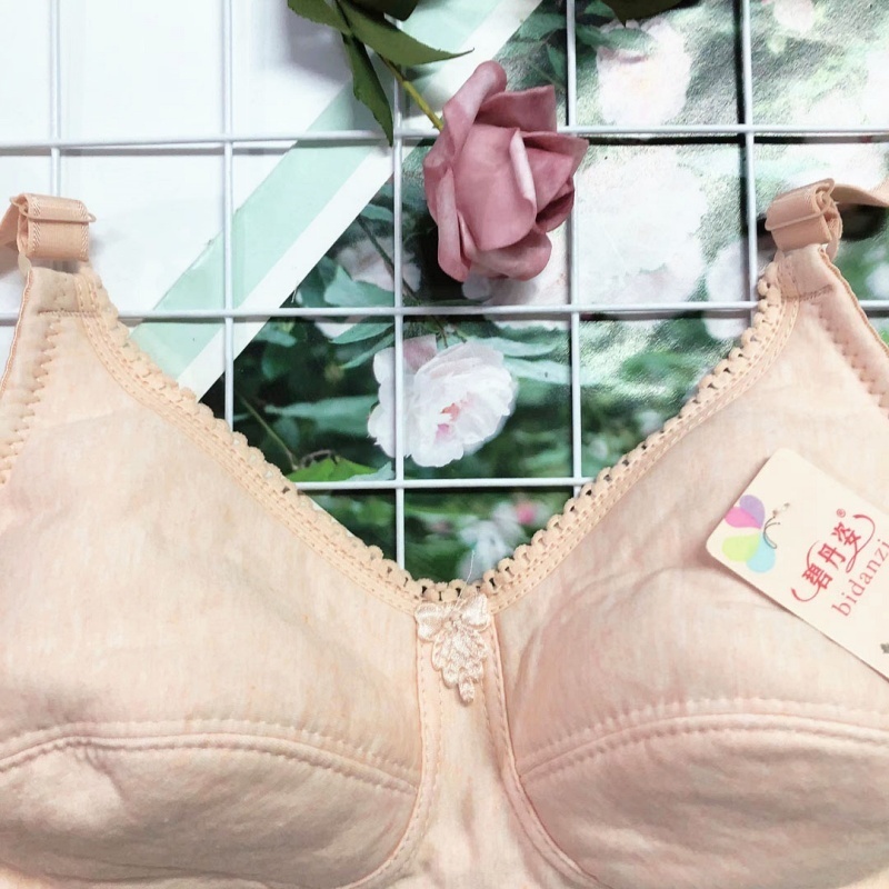 Stella Fashion Large size cotton underwear Middle-aged and elderly full comfortable and breathable thin-solid Bra