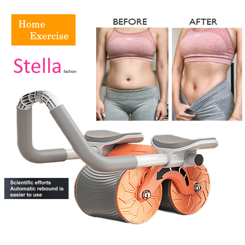 Stella Fashion Automatic Rebound Multi Functional Professional Elbow Support Abs Muscle Exercise Roller