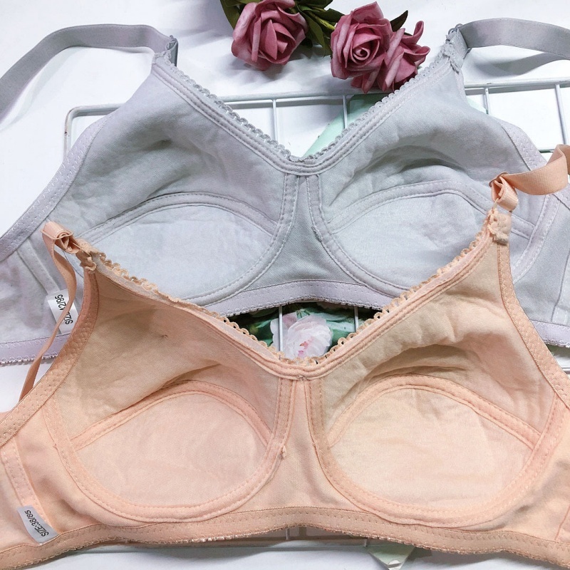 Stella Fashion Large size cotton underwear Middle-aged and elderly full comfortable and breathable thin-solid Bra