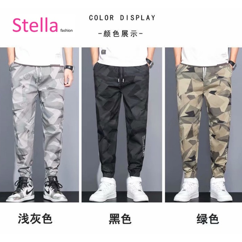 Stella Fashion Men Cargo Pants Korean Fashion Breathable Men Multi Pocket Pants Jogging Pants Sport Pants Man Trousers