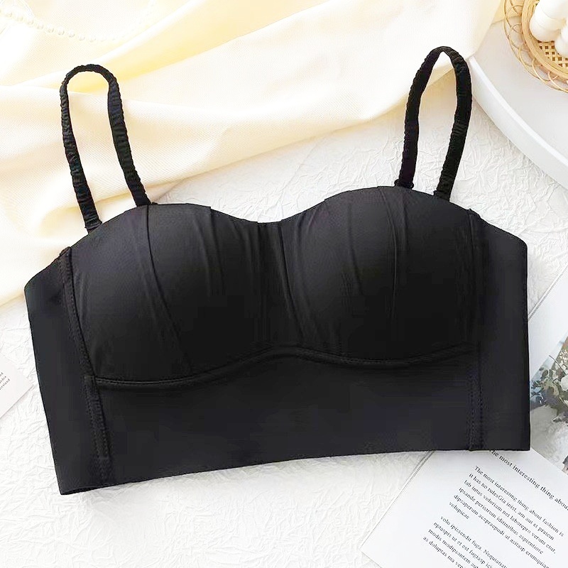 Stella Fashion Tube Top Wrap Breast Underwear 32-38AB Women Solt Bra Small Chest Push up Youth Girl lingerie Thin Sponge wireless Bra